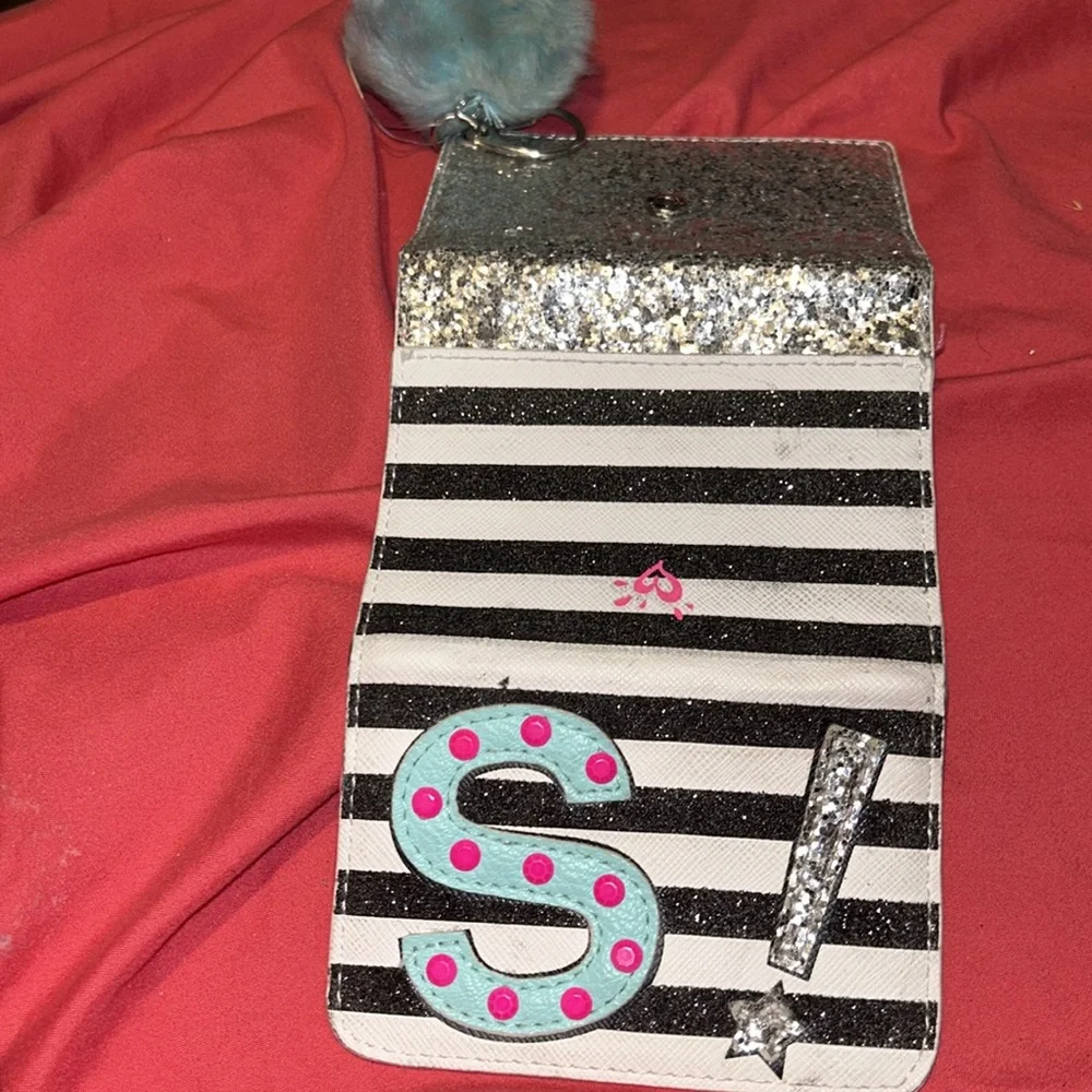 Letter “S” Sparkle, stripe Wallet - Picture 4 of 4